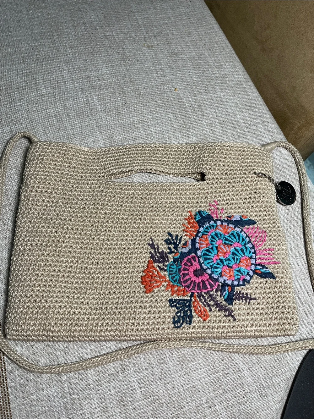 The Sak Oceana Turtle Crocheted bag